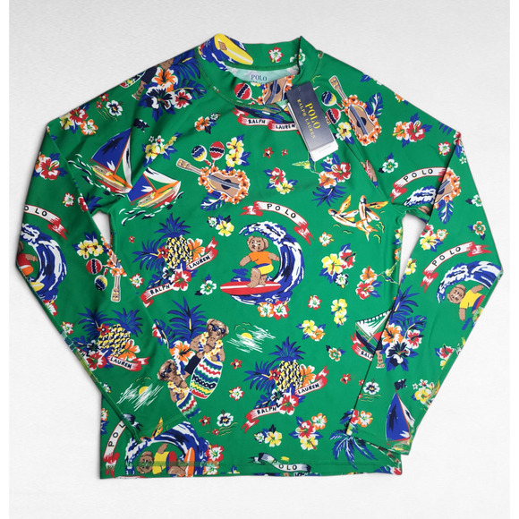 Polo Ralph Lauren Other - NWT Polo Ralph Lauren Polo Surfer Bear Performance Rash Guard Big Kids XL 18-20